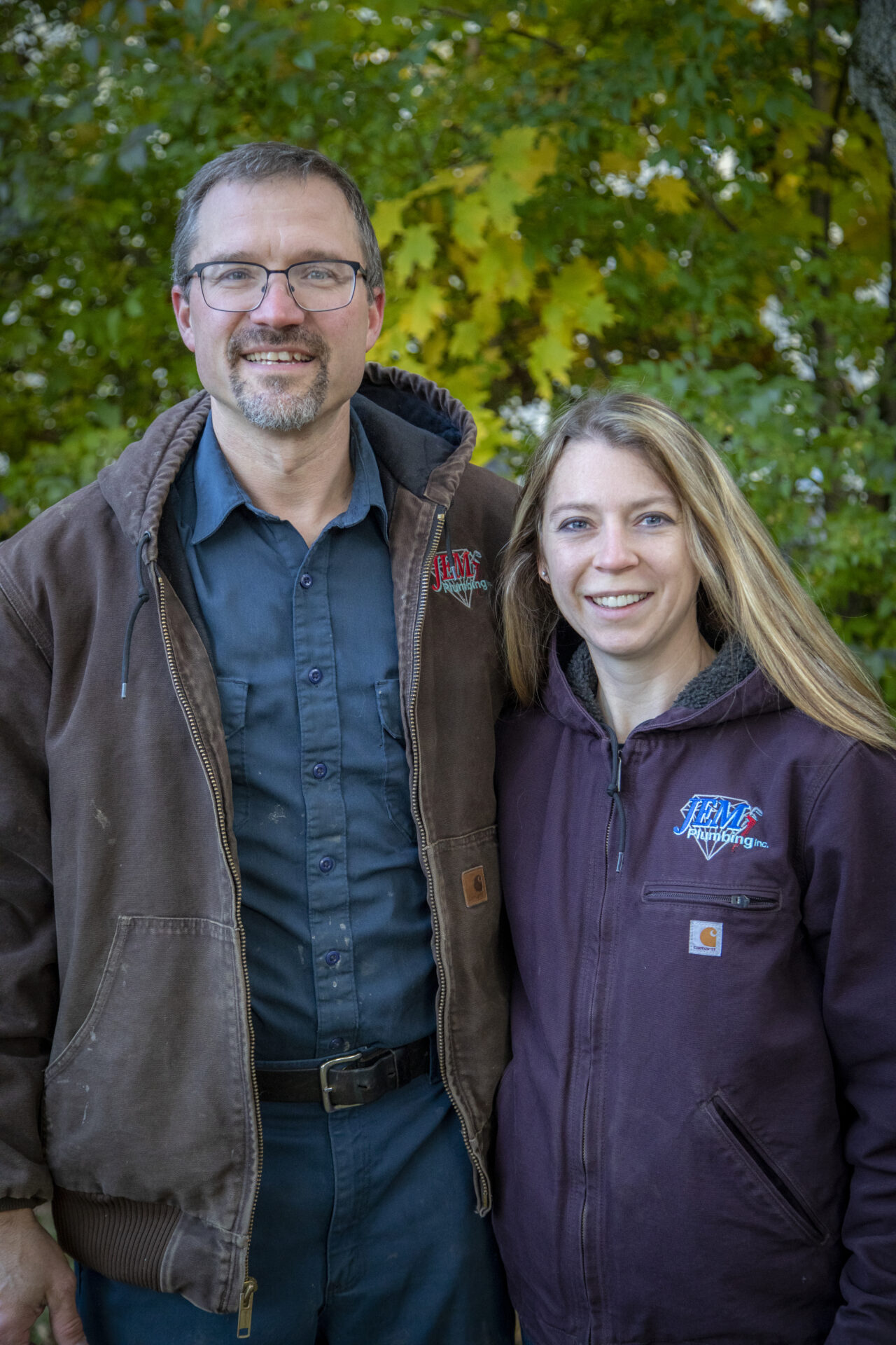 Jeremy and Heather Mantel, owners of JEM Plumbing
