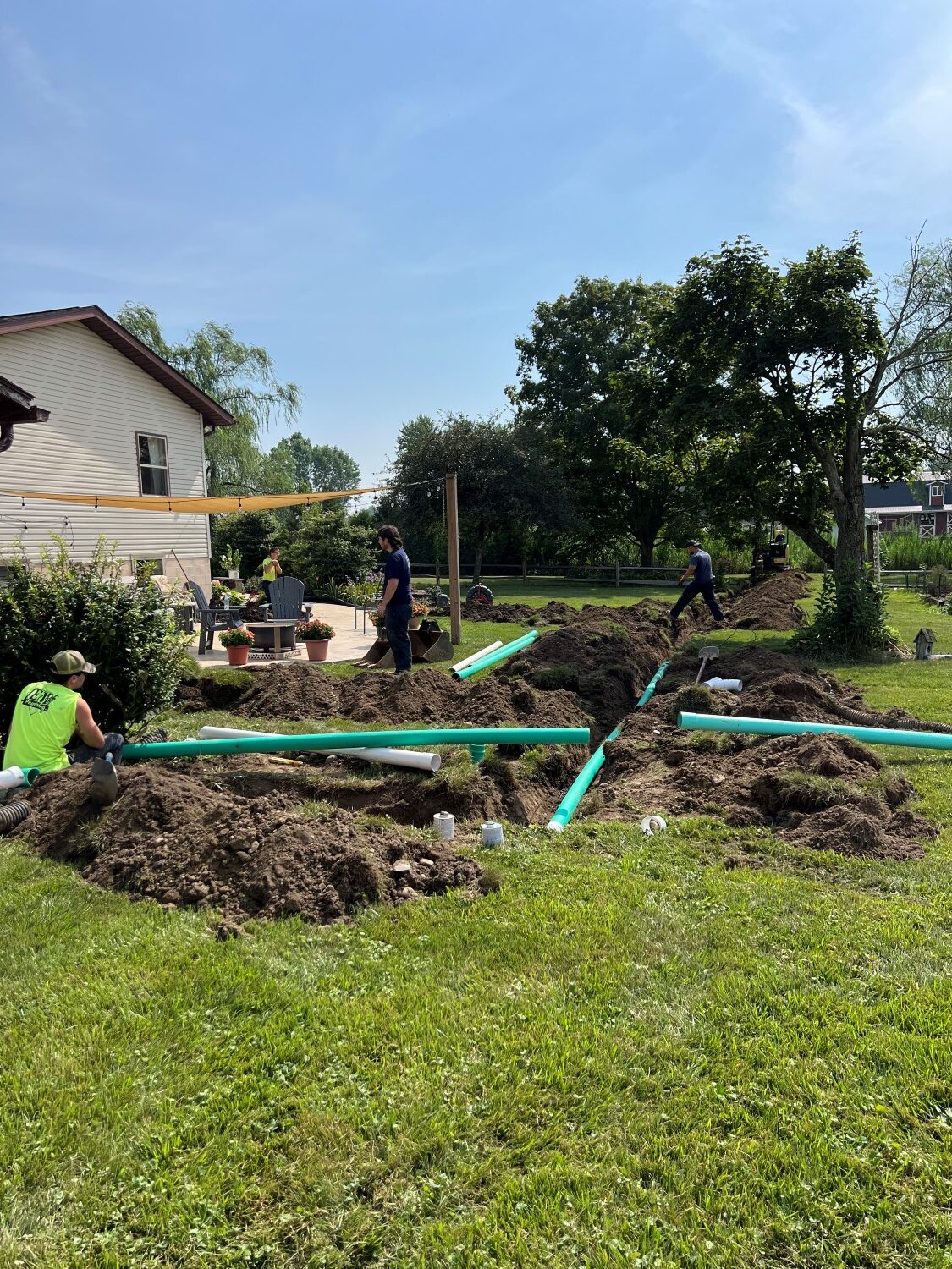protect your home's foundation by installing or replacing drainage lines.