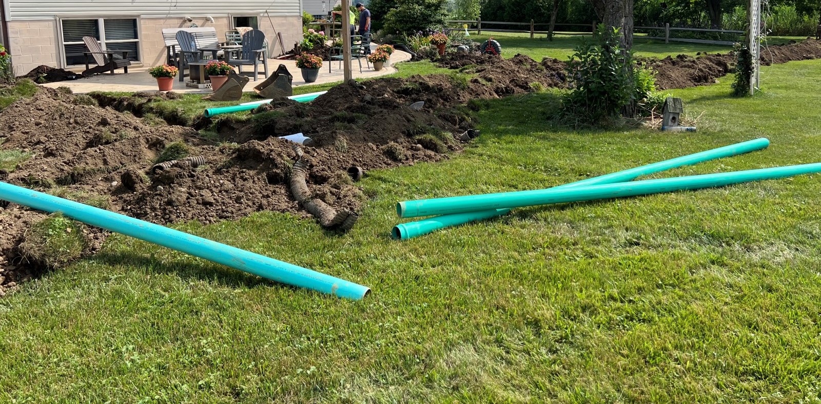 JEM Plumbing installing new drainage lines