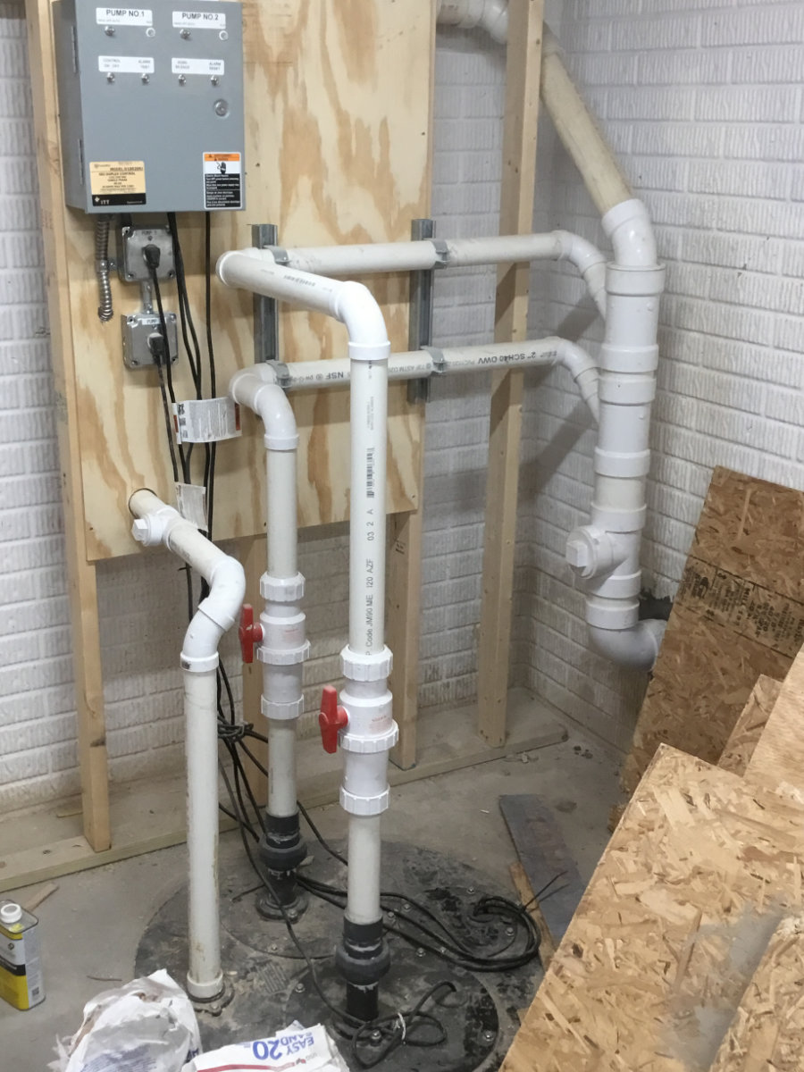 . lift station installation by JEM Plumbing