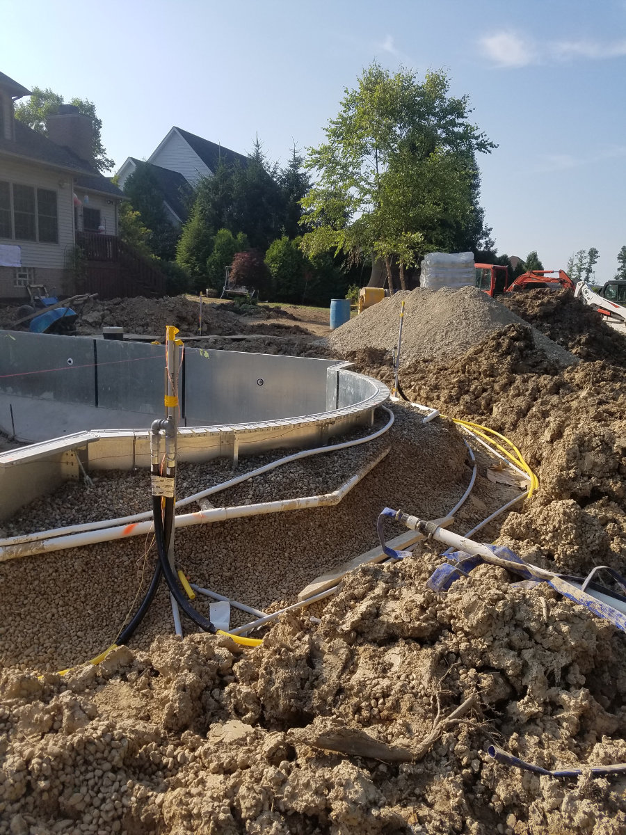 gas line to pool heater installation