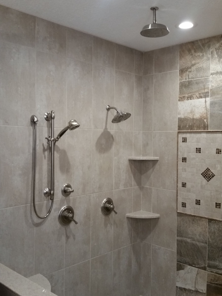 new shower faucet and fixtures